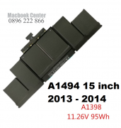 Mã pin A1494, battery macbook pro retina 15,4 inch 2013 2014 A1398 
